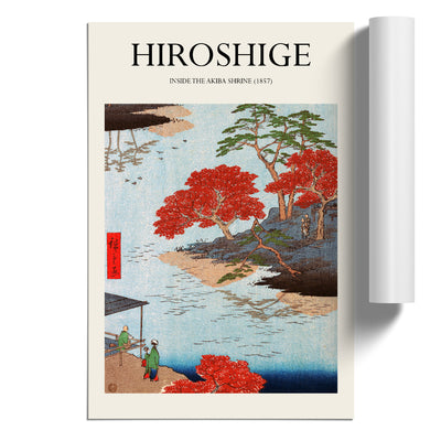 View From The Akiba Shrine At Ukeji Print By Utagawa Hiroshige