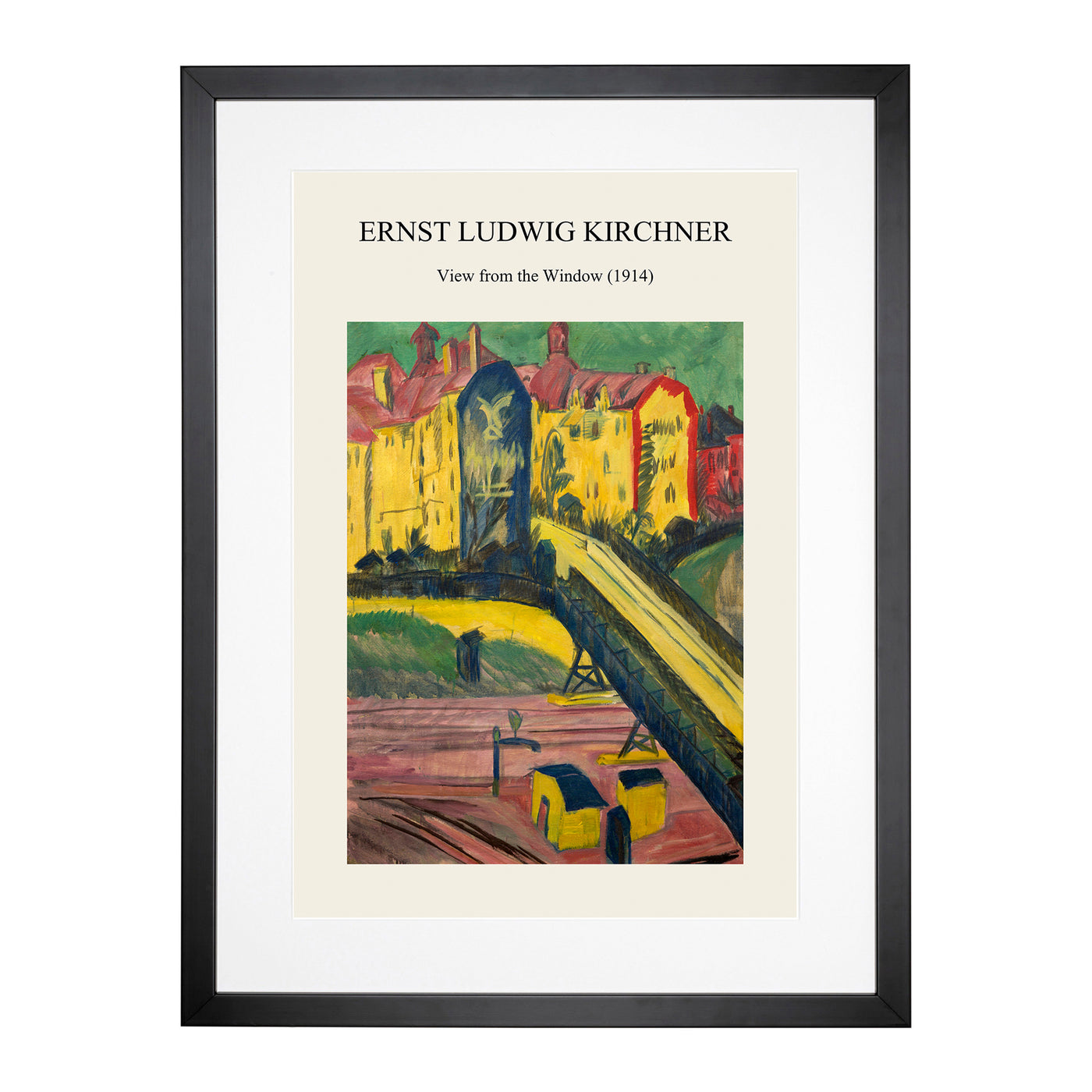 View From The Window Print By Ernst Ludwig Kirchner Framed Print Main Image