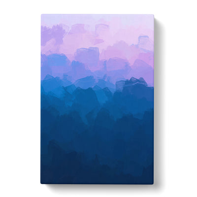 View Of A Mountain Range In Abstract Canvas Print Main Image