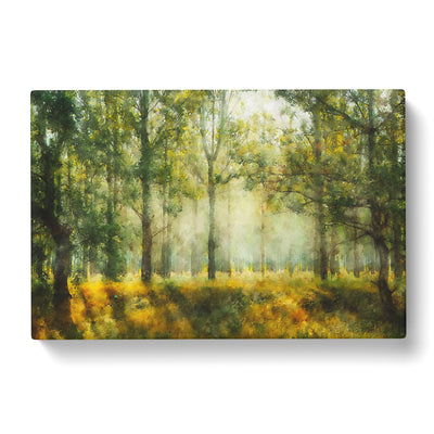 View Of The Forest In The Spring Painting Canvas Print Main Image