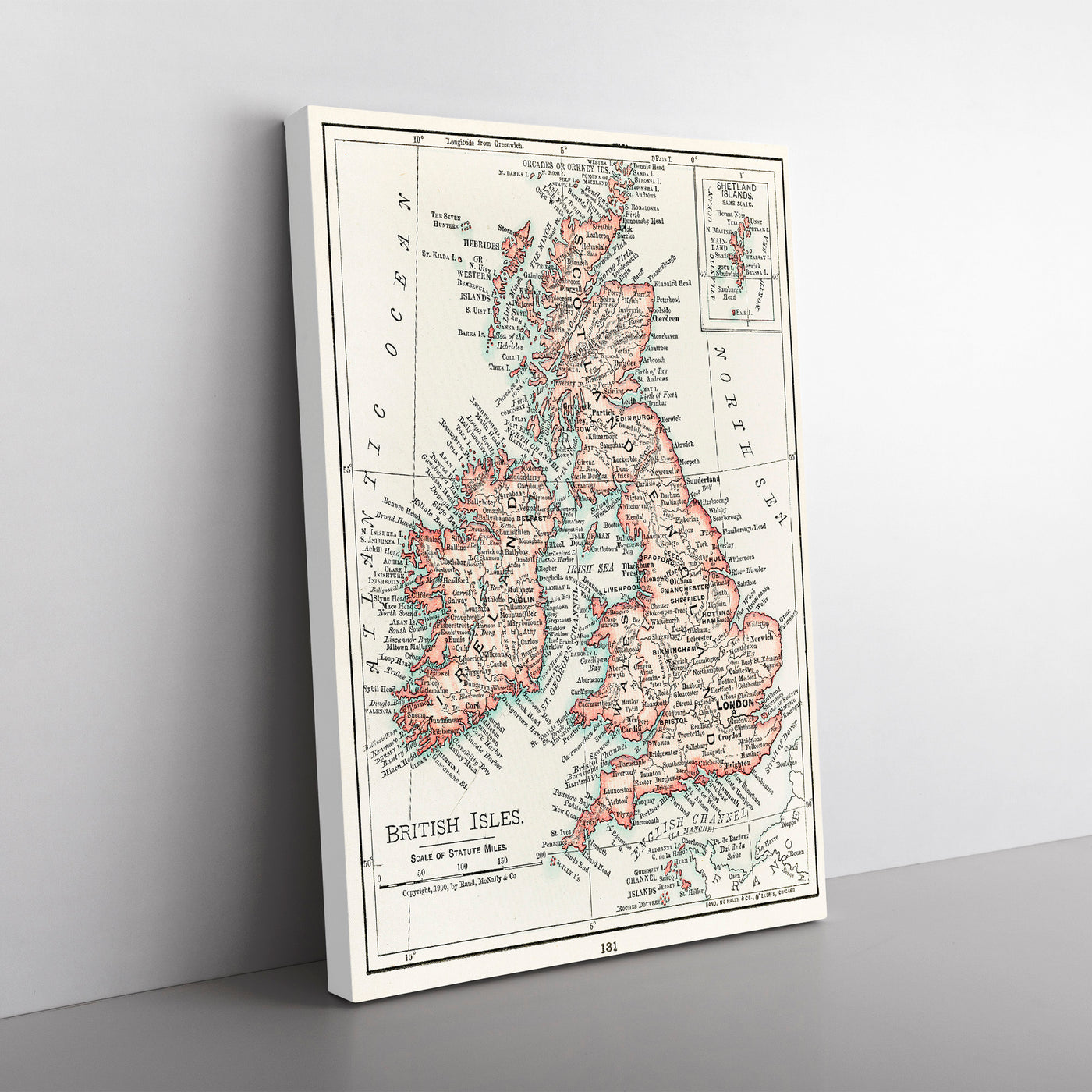 Vintage Map Of The British Isles