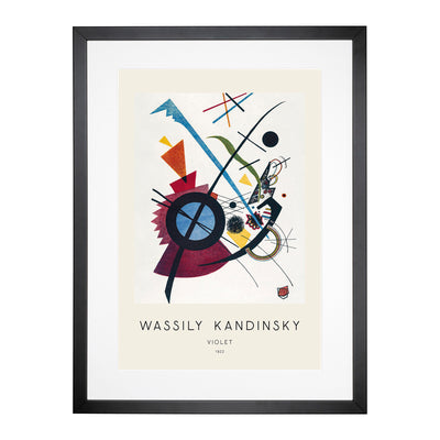 Violet Print By Wassily Kandinsky Framed Print Main Image