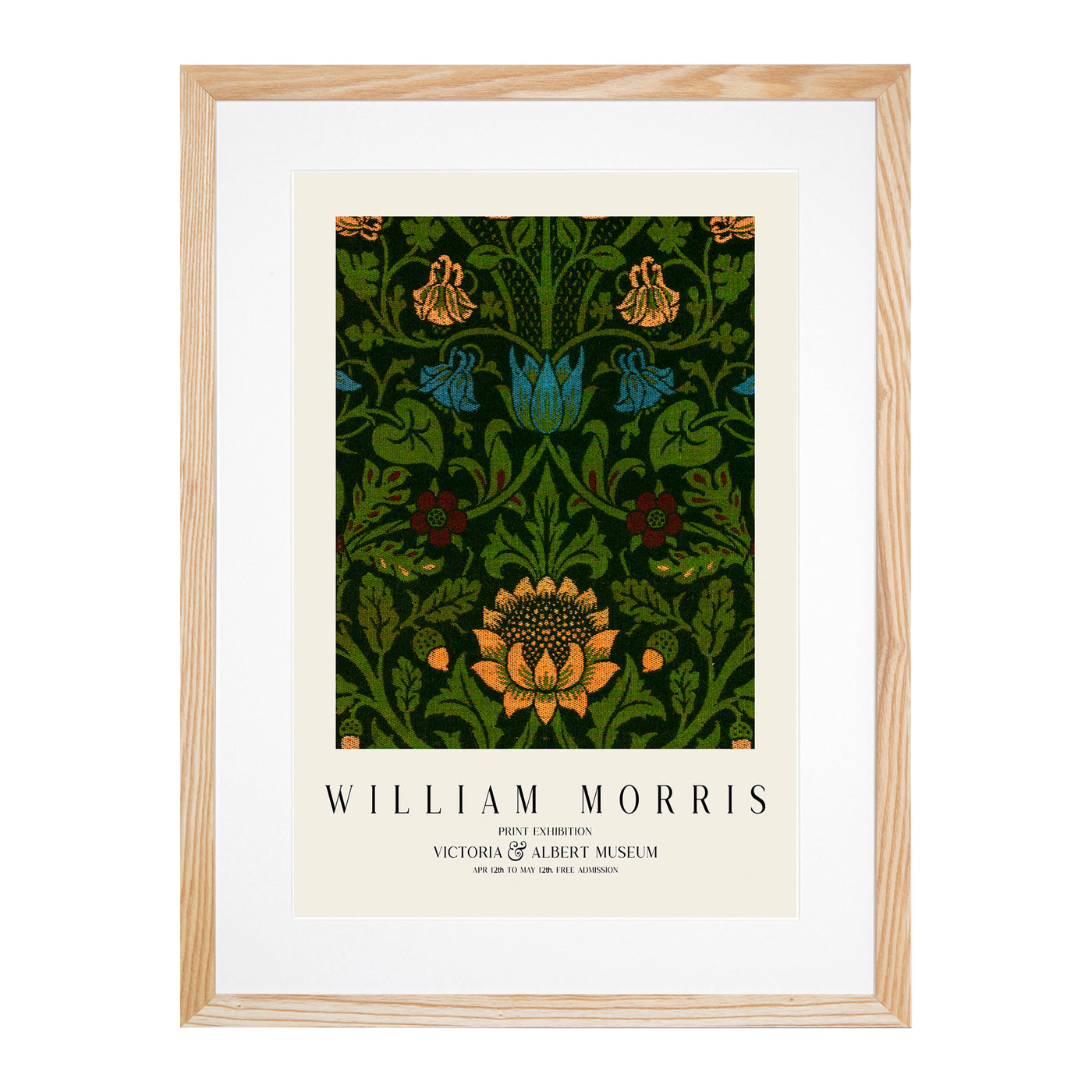 Violet And Columbine Vol.1 Print By William Morris