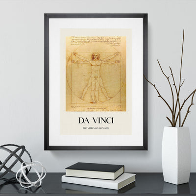 Vitruvian Man Vol.1 Print By Leonardo Da Vinci