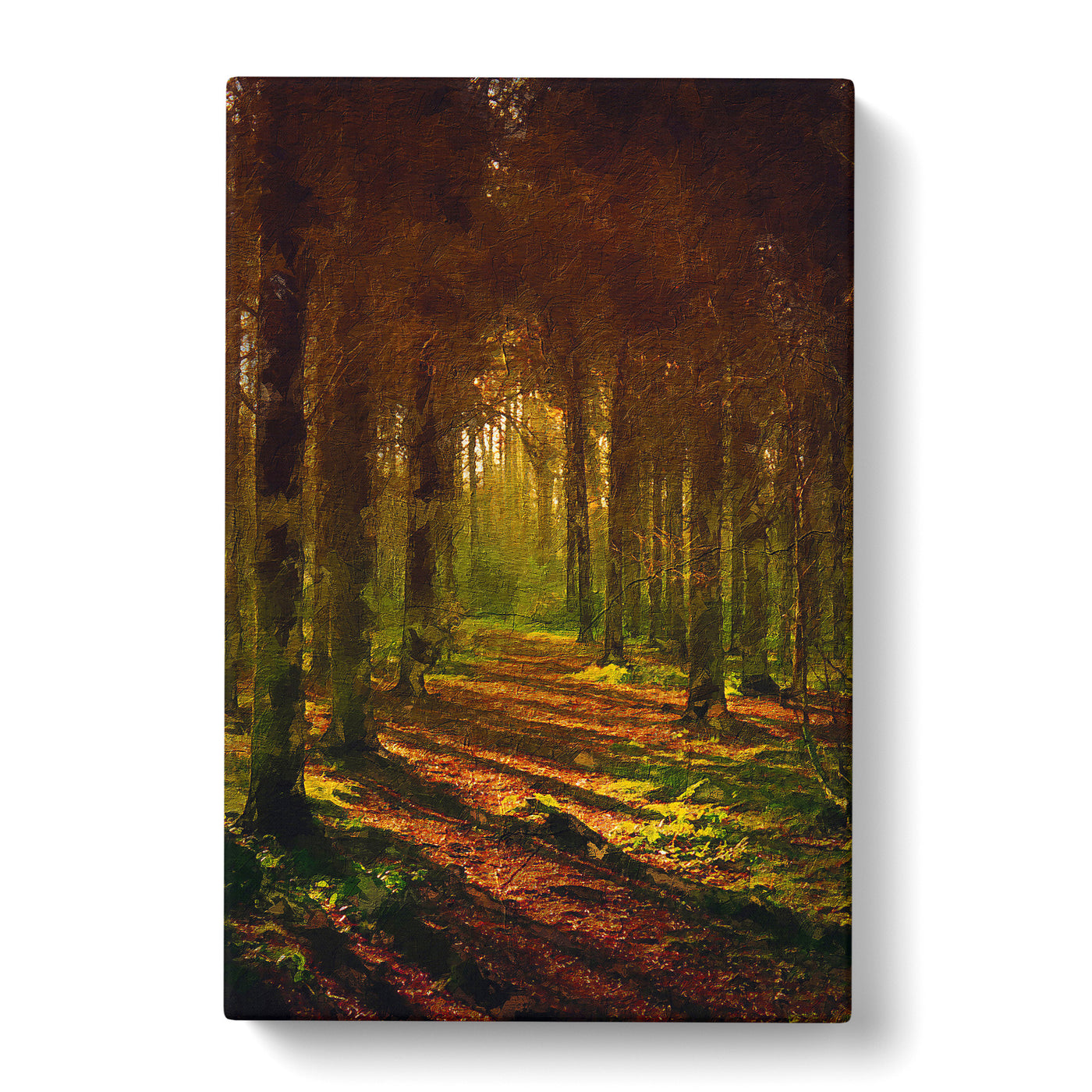Walking Through An Autumn Forest Canvas Print Main Image