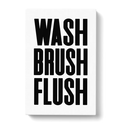 Wash Brush Flush Typography Canvas Print Main Image