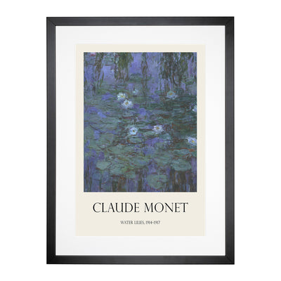 Water Lilies Lily Pond Vol.13 Print By Claude Monet Framed Print Main Image