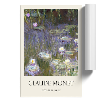 Water Lilies Lily Pond Vol.14 Print By Claude Monet