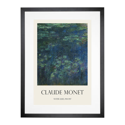 Water Lilies Lily Pond Vol.21 Print By Claude Monet Framed Print Main Image