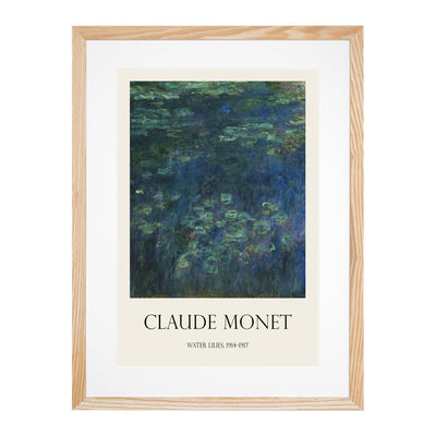 Water Lilies Lily Pond Vol.21 Print By Claude Monet