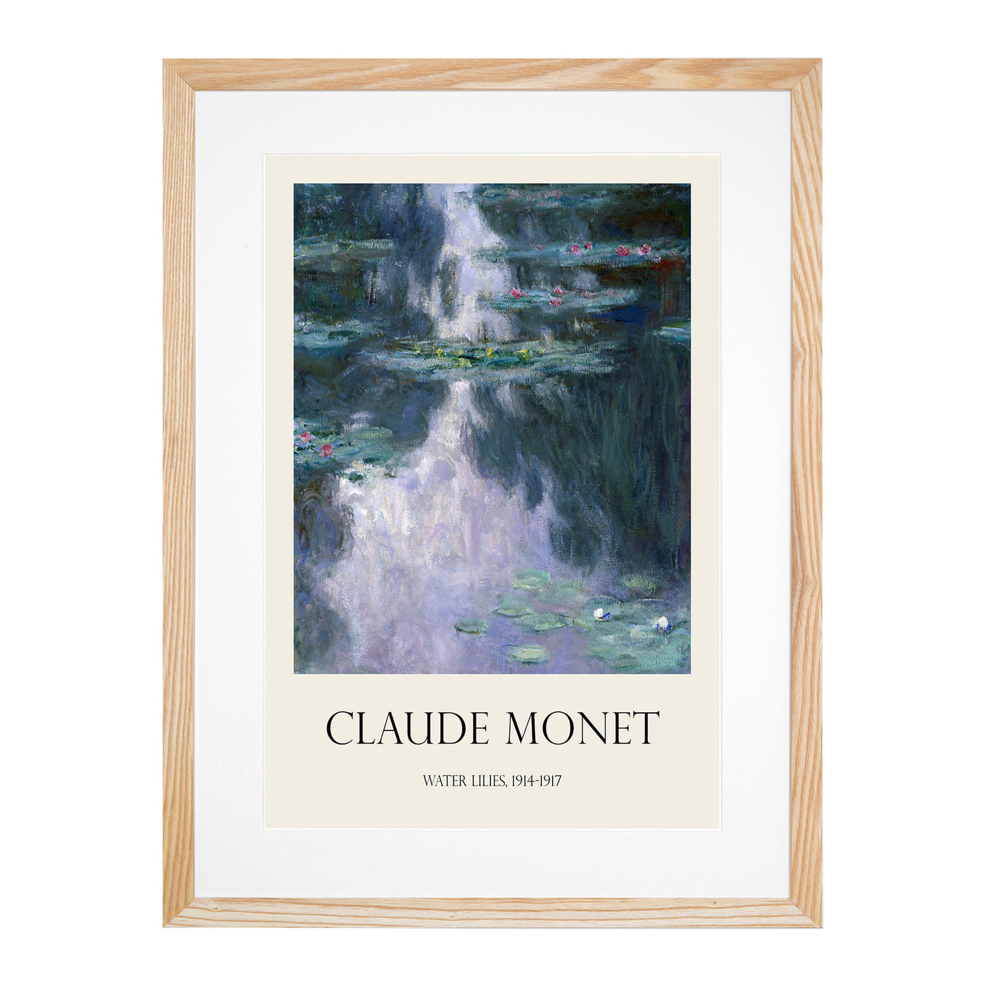 Water Lilies Lily Pond Vol.23 Print By Claude Monet