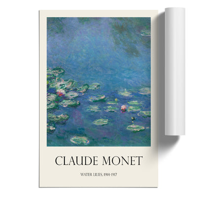 Water Lilies Lily Pond Vol.24 Print By Claude Monet