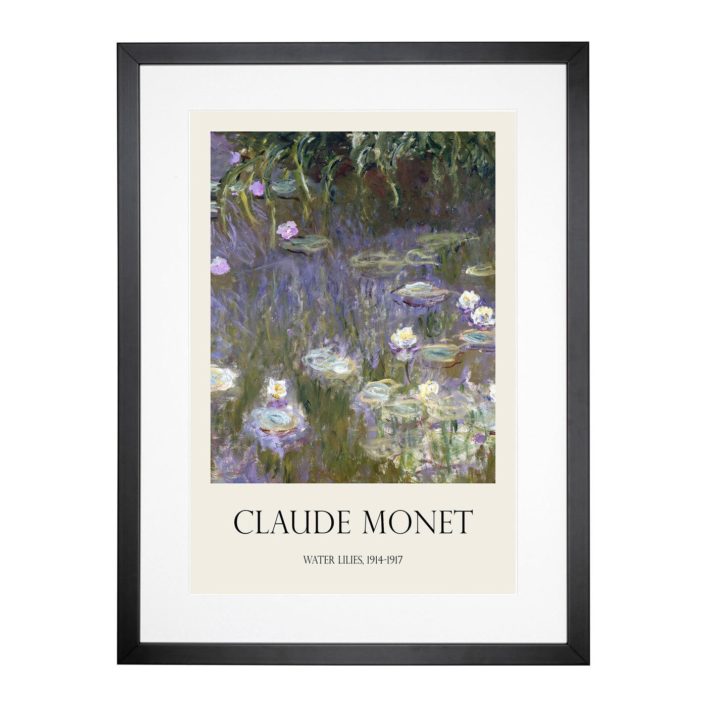 Water Lilies Lily Pond Vol.25 Print By Claude Monet Framed Print Main Image