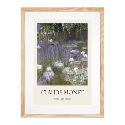 Water Lilies Lily Pond Vol.25 Print By Claude Monet