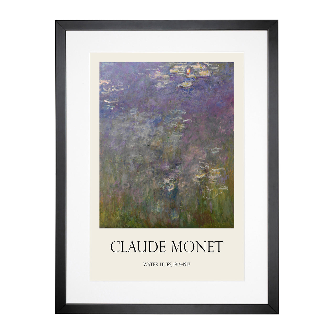 Water Lilies Lily Pond Vol.26 Print By Claude Monet Framed Print Main Image