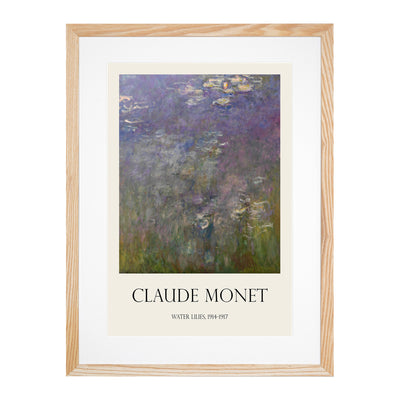 Water Lilies Lily Pond Vol.26 Print By Claude Monet