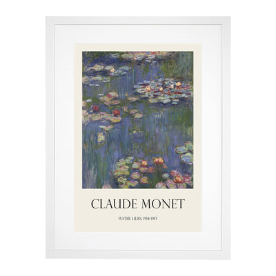 Water Lilies Lily Pond Vol.27 Print By Claude Monet