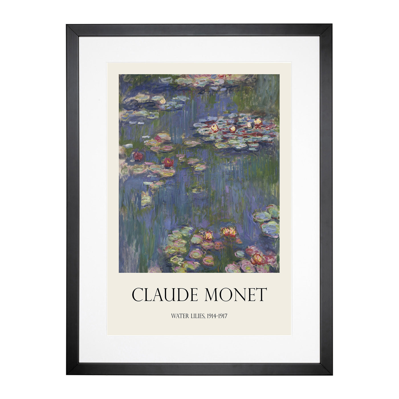 Water Lilies Lily Pond Vol.27 Print By Claude Monet Framed Print Main Image