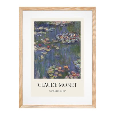 Water Lilies Lily Pond Vol.27 Print By Claude Monet