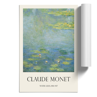 Water Lilies Lily Pond Vol.28 Print By Claude Monet