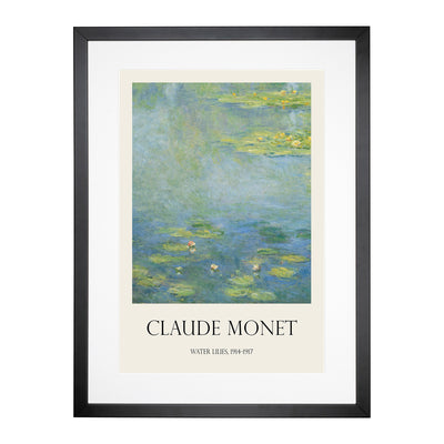 Water Lilies Lily Pond Vol.28 Print By Claude Monet Framed Print Main Image