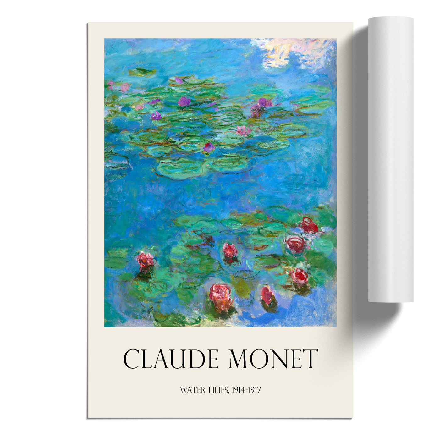 Water Lilies Lily Pond Vol.33 Print By Claude Monet