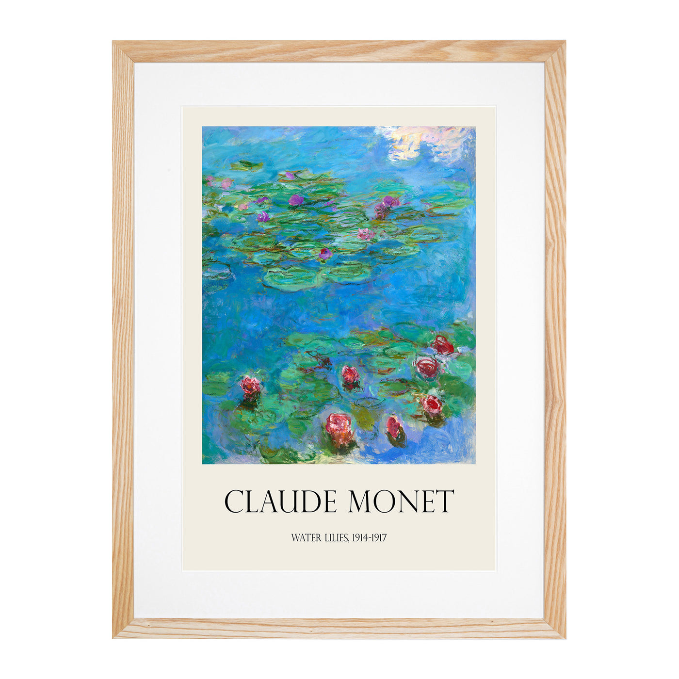 Water Lilies Lily Pond Vol.33 Print By Claude Monet