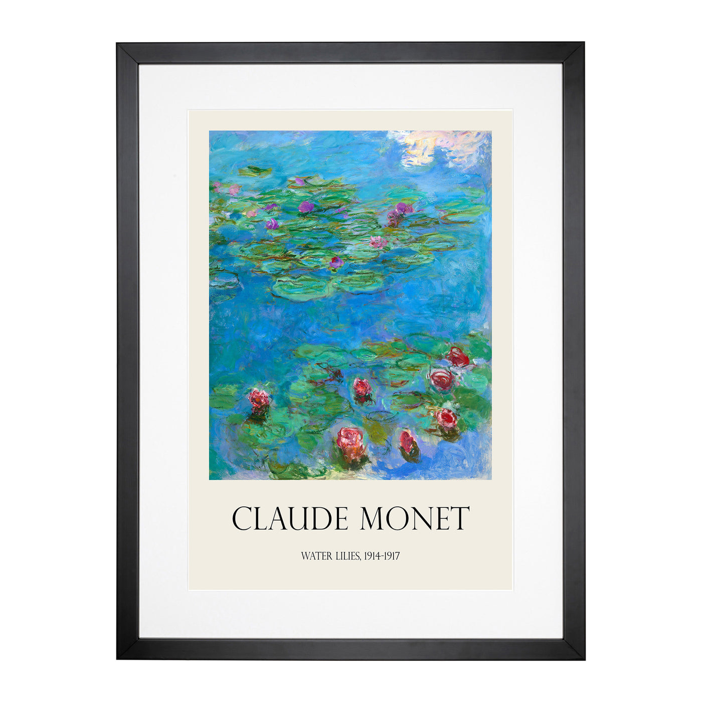 Water Lilies Lily Pond Vol.33 Print By Claude Monet Framed Print Main Image