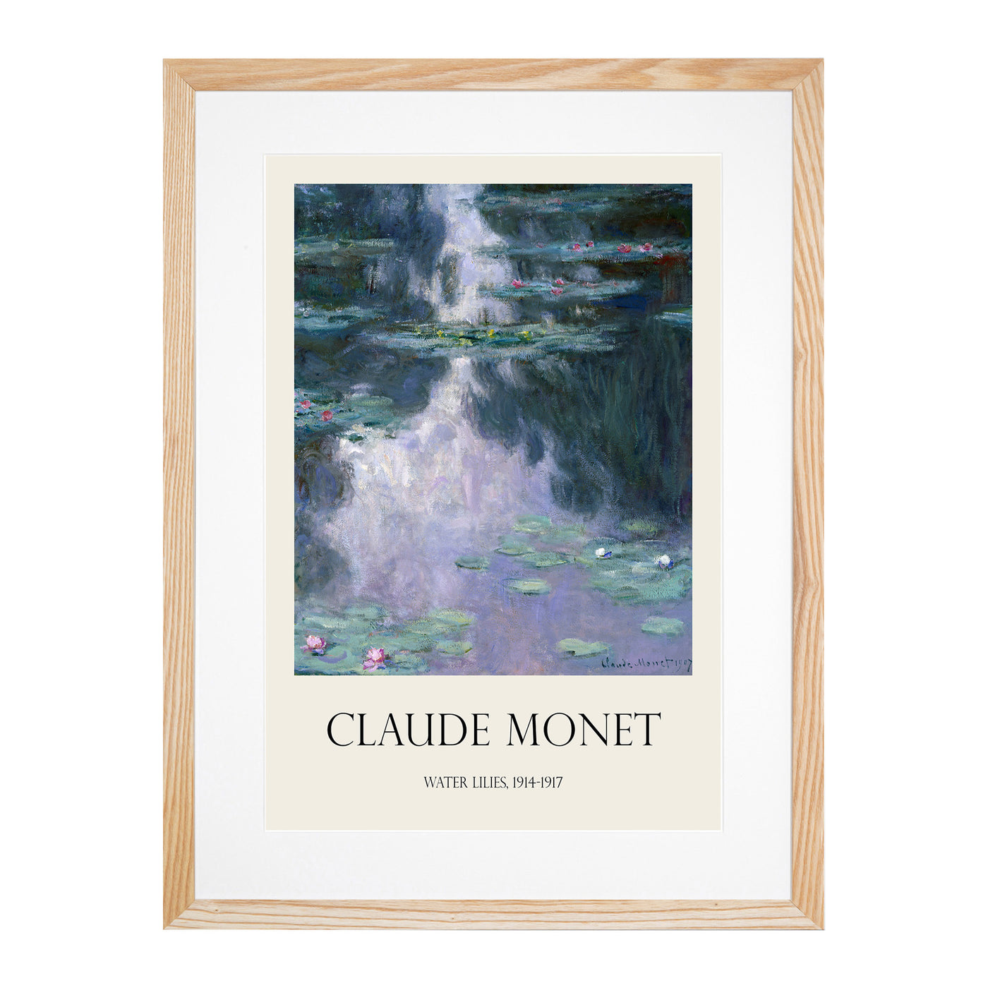 Water Lilies Lily Pond Vol.34 Print By Claude Monet