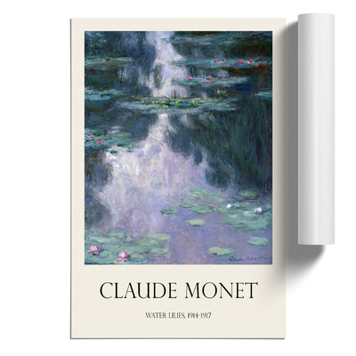 Water Lilies Lily Pond Vol.34 Print By Claude Monet