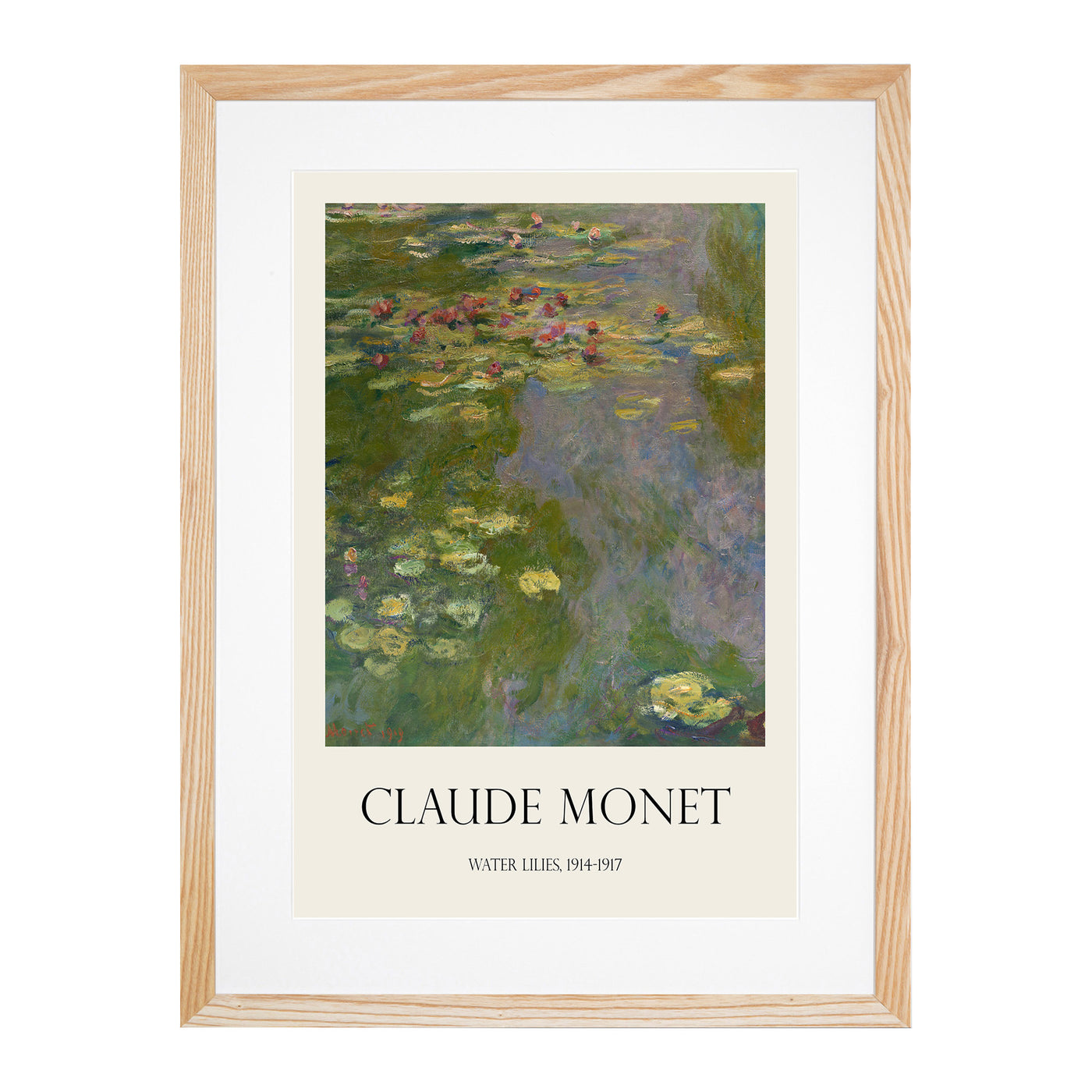 Water Lilies Lily Pond Vol.36 Print By Claude Monet