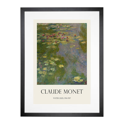 Water Lilies Lily Pond Vol.36 Print By Claude Monet Framed Print Main Image