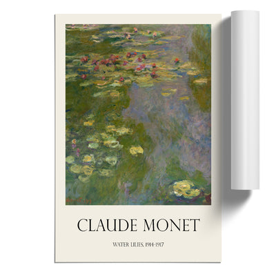 Water Lilies Lily Pond Vol.36 Print By Claude Monet