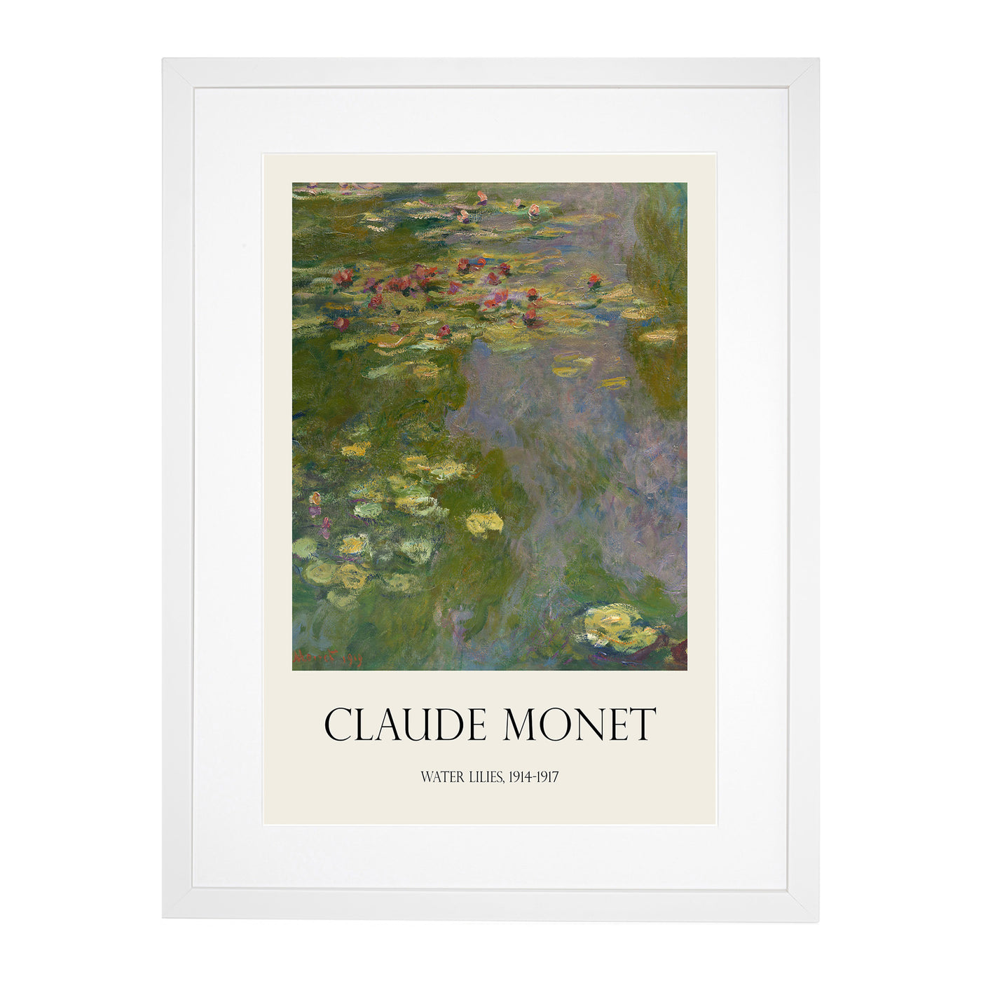 Water Lilies Lily Pond Vol.36 Print By Claude Monet