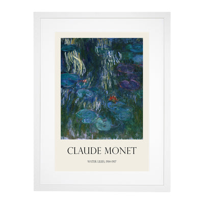 Water Lilies Lily Pond Vol.37 Print By Claude Monet