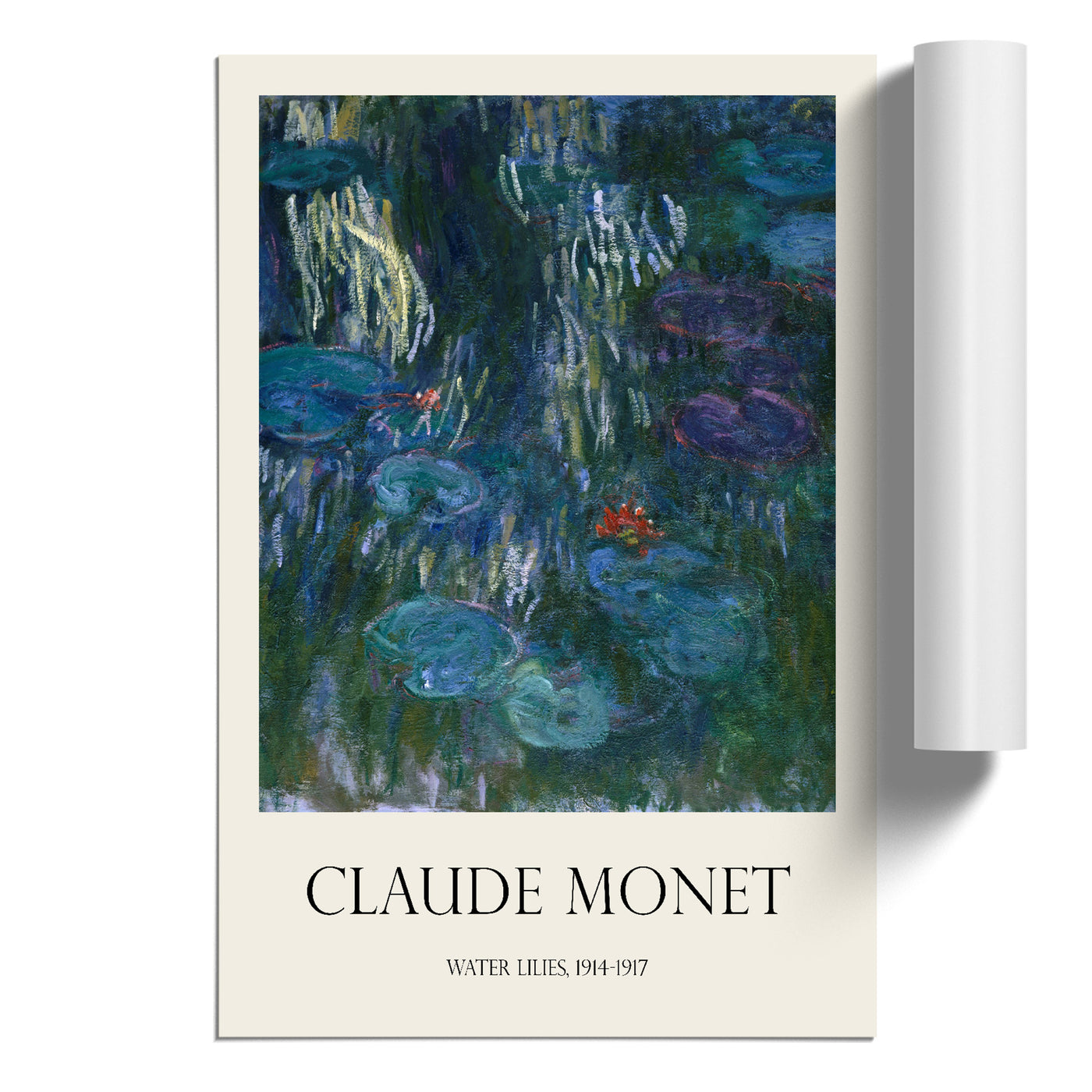 Water Lilies Lily Pond Vol.37 Print By Claude Monet