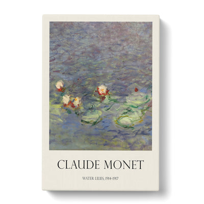 Water Lilies Lily Pond Vol.38 Print By Claude Monet Canvas Print Main Image