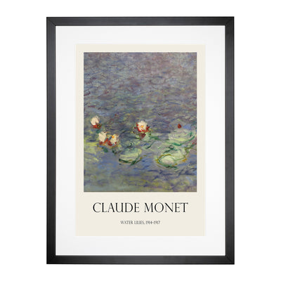 Water Lilies Lily Pond Vol.38 Print By Claude Monet Framed Print Main Image