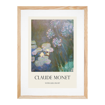 Water Lilies Lily Pond Vol.6 Print By Claude Monet