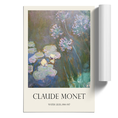 Water Lilies Lily Pond Vol.6 Print By Claude Monet