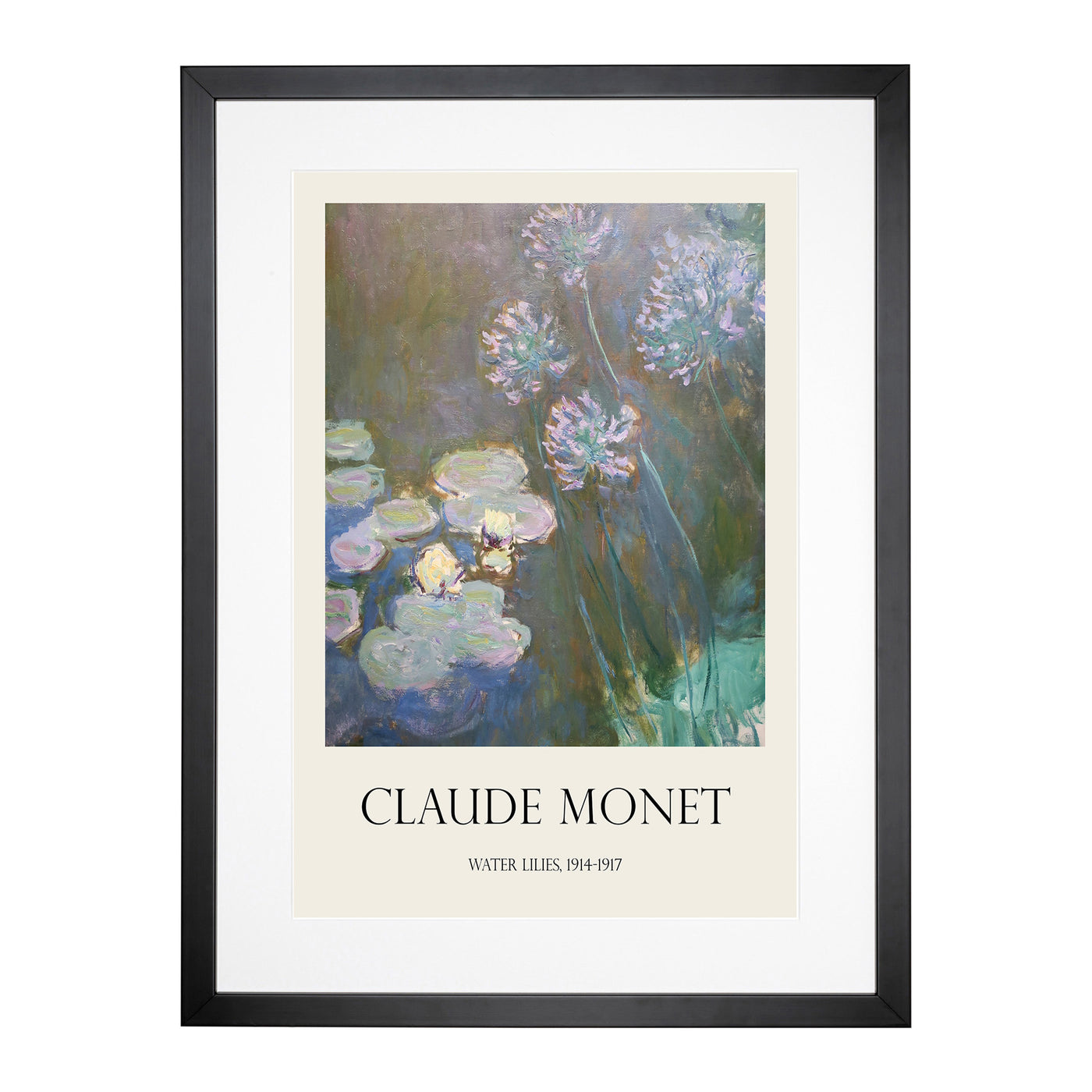 Water Lilies Lily Pond Vol.6 Print By Claude Monet Framed Print Main Image