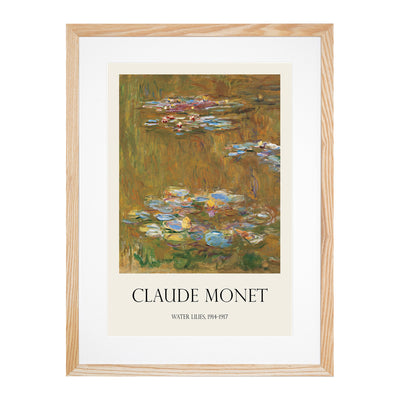 Water Lilies Lily Pond Vol.7 Print By Claude Monet