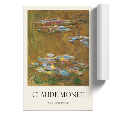 Water Lilies Lily Pond Vol.7 Print By Claude Monet