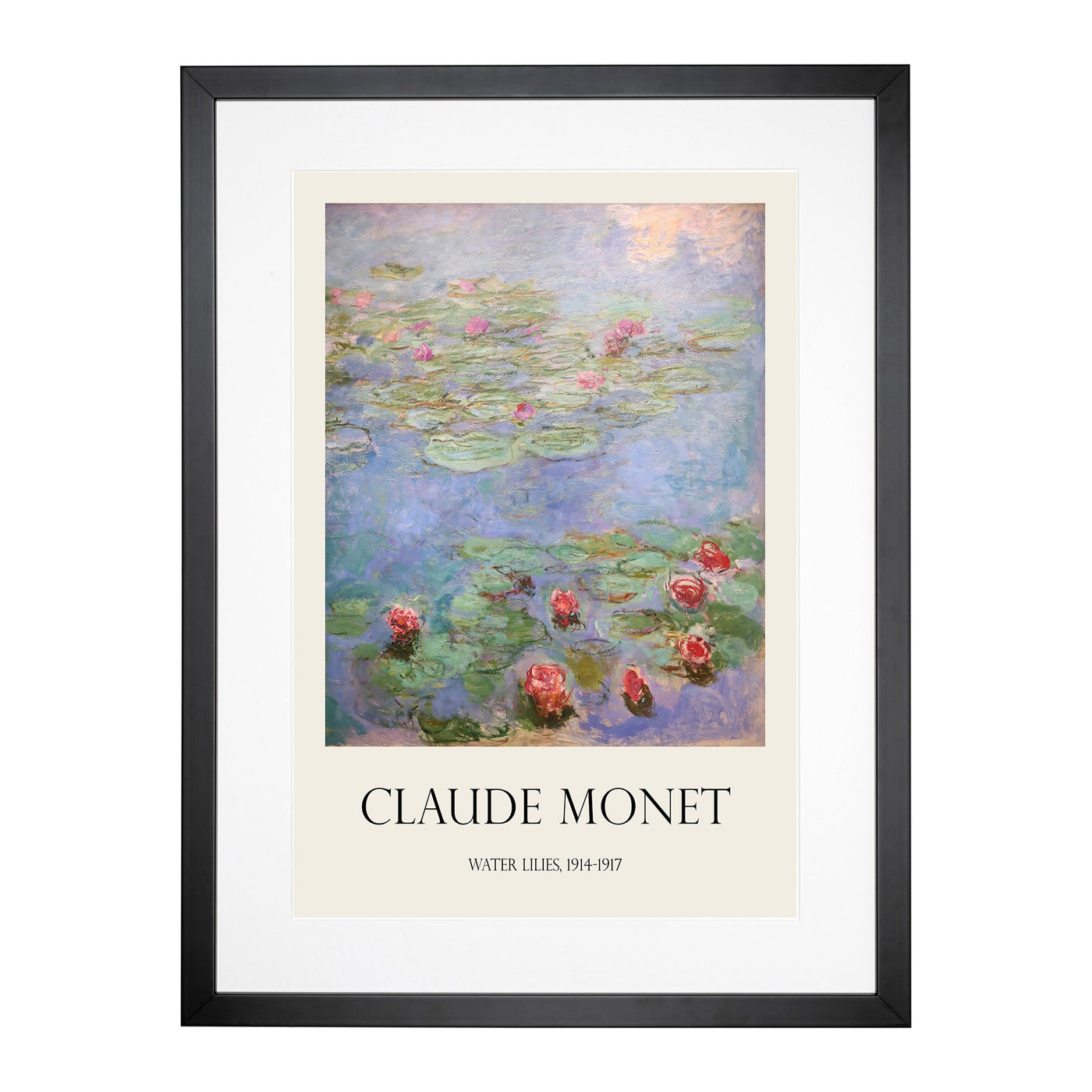 Water Lilies Lily Pond Vol.8 Print By Claude Monet Framed Print Main Image