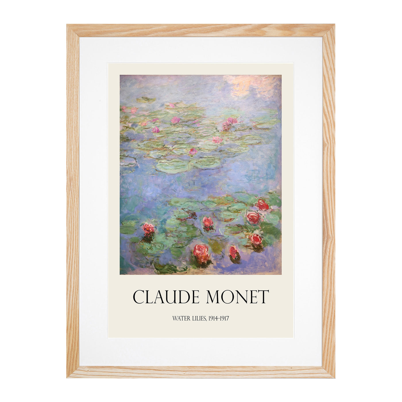 Water Lilies Lily Pond Vol.8 Print By Claude Monet