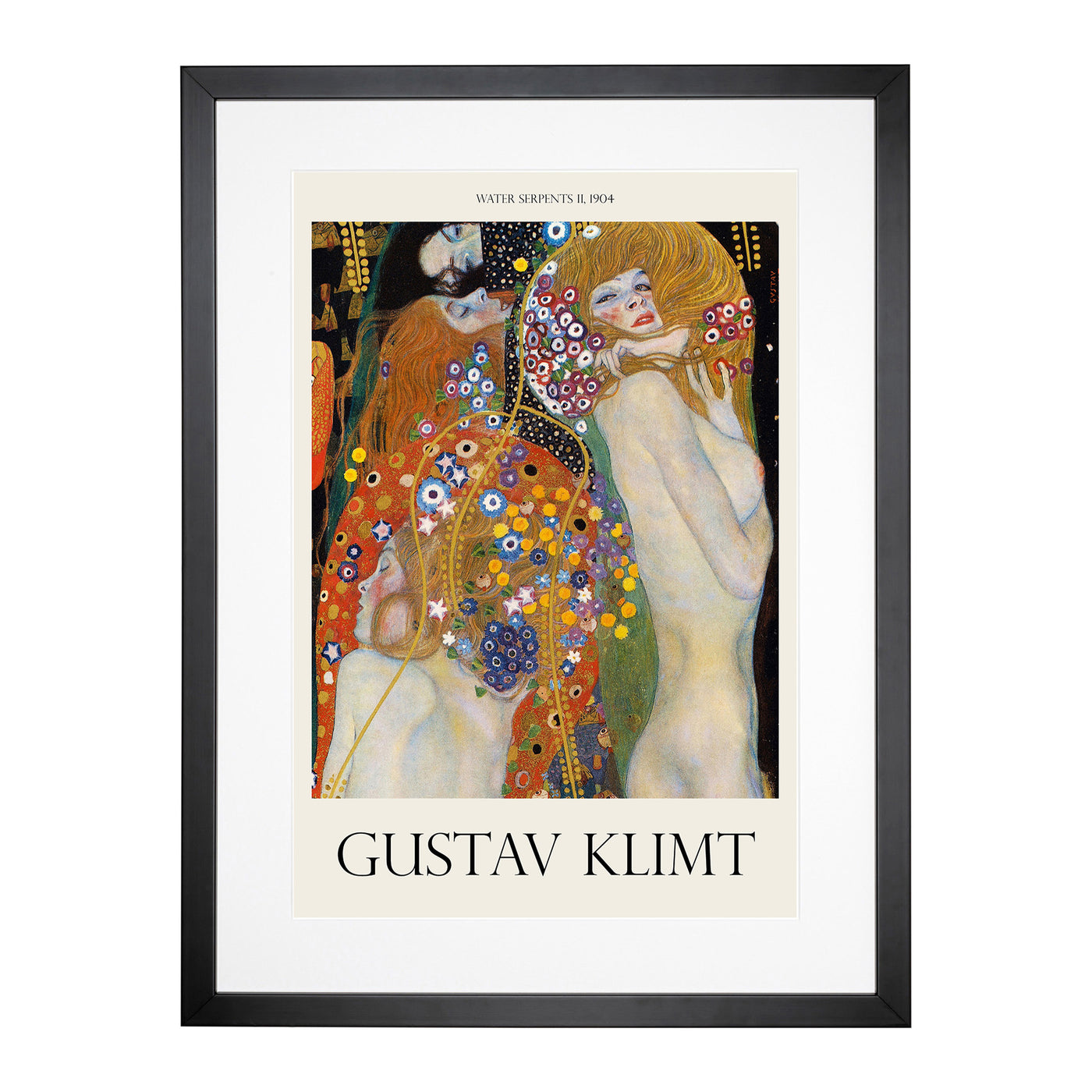 Water Serpants Ii Print By Gustav Klimt Framed Print Main Image