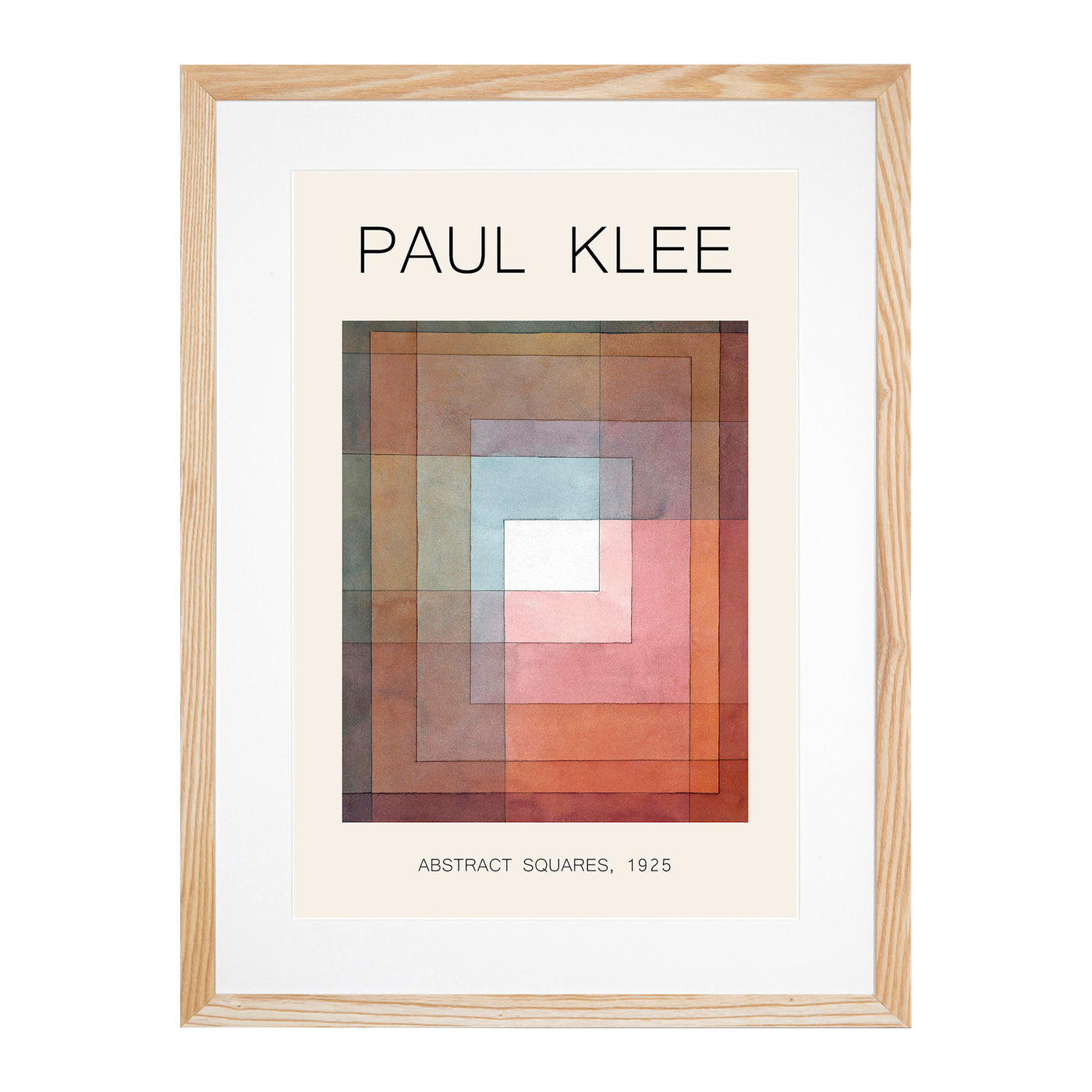 Watercolour Squares Print By Paul Klee