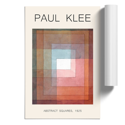 Watercolour Squares Print By Paul Klee