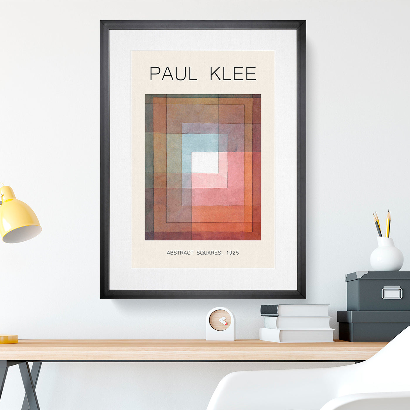 Watercolour Squares Print By Paul Klee