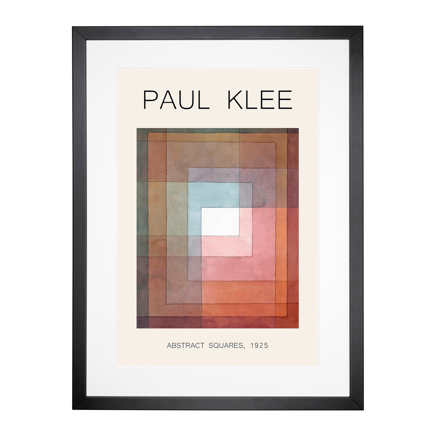 Watercolour Squares Print By Paul Klee Framed Print Main Image